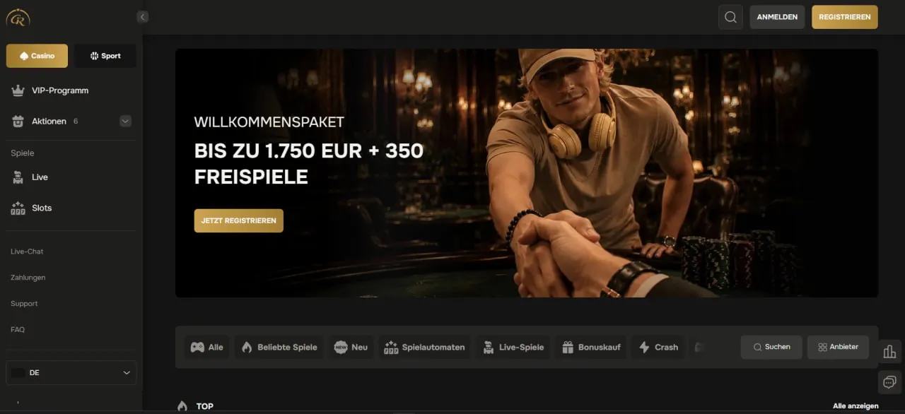GoldenRing Casino Preview
